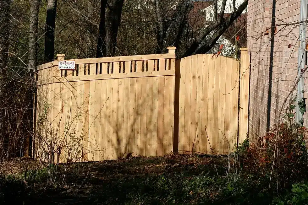Install a vinyl or wood fence with lattice top in Indianapolis